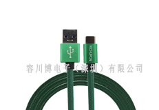 Type-c & USB3.1 1代魚(yú)網(wǎng)編織金屬殼綠色